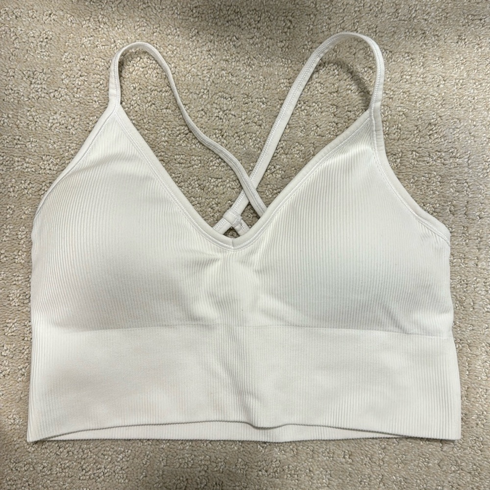 DSG White sports bra